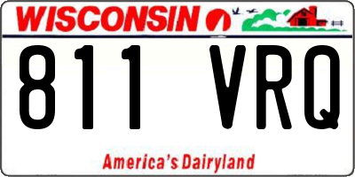 WI license plate 811VRQ