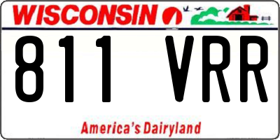 WI license plate 811VRR