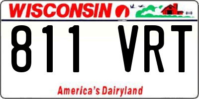 WI license plate 811VRT