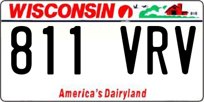 WI license plate 811VRV