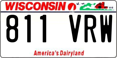WI license plate 811VRW