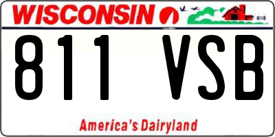 WI license plate 811VSB