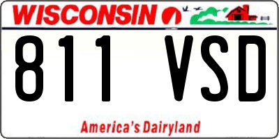 WI license plate 811VSD