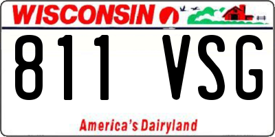 WI license plate 811VSG