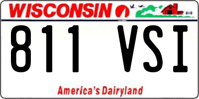 WI license plate 811VSI