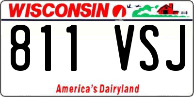 WI license plate 811VSJ