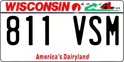 WI license plate 811VSM