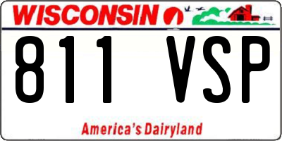 WI license plate 811VSP