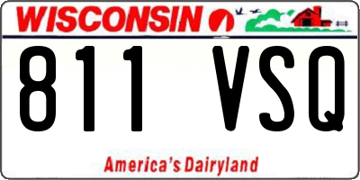 WI license plate 811VSQ