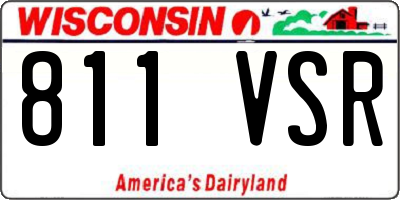 WI license plate 811VSR