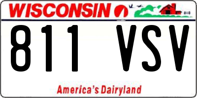 WI license plate 811VSV