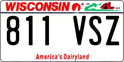 WI license plate 811VSZ