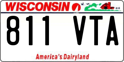 WI license plate 811VTA