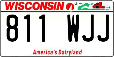 WI license plate 811WJJ