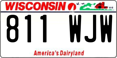 WI license plate 811WJW