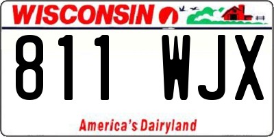 WI license plate 811WJX