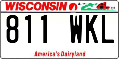 WI license plate 811WKL