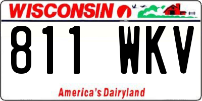 WI license plate 811WKV