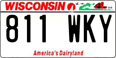 WI license plate 811WKY