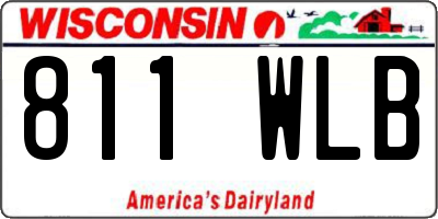 WI license plate 811WLB