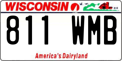 WI license plate 811WMB