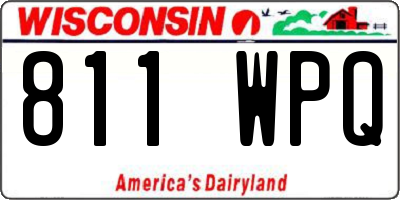 WI license plate 811WPQ