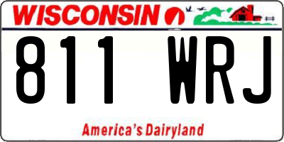 WI license plate 811WRJ