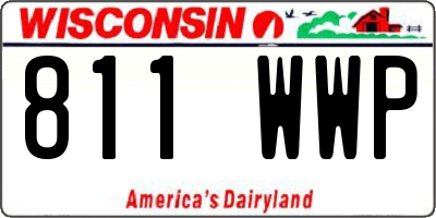 WI license plate 811WWP