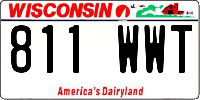 WI license plate 811WWT