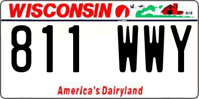 WI license plate 811WWY