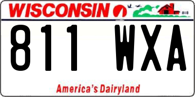 WI license plate 811WXA