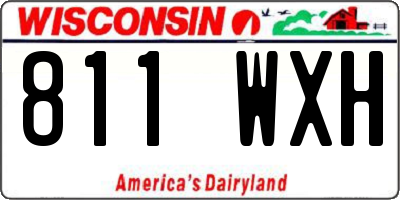 WI license plate 811WXH