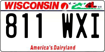 WI license plate 811WXI