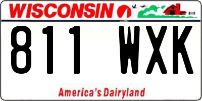 WI license plate 811WXK