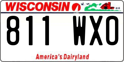 WI license plate 811WXO