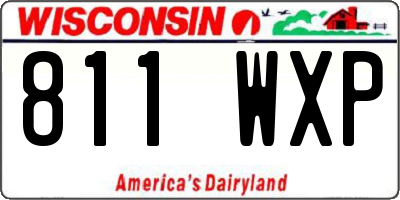 WI license plate 811WXP