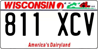 WI license plate 811XCV