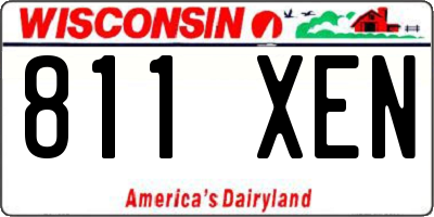 WI license plate 811XEN