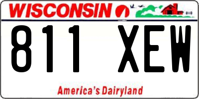 WI license plate 811XEW