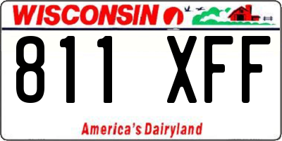 WI license plate 811XFF