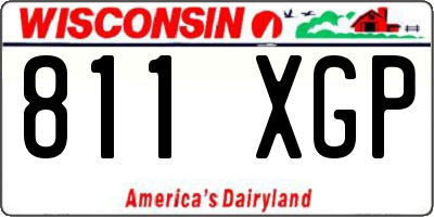 WI license plate 811XGP