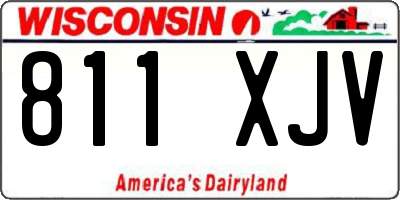 WI license plate 811XJV