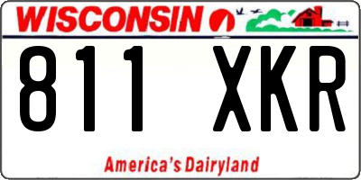 WI license plate 811XKR
