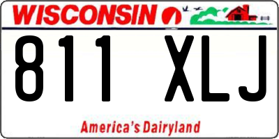 WI license plate 811XLJ