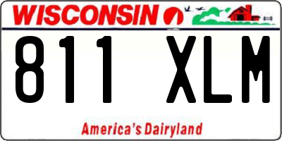 WI license plate 811XLM