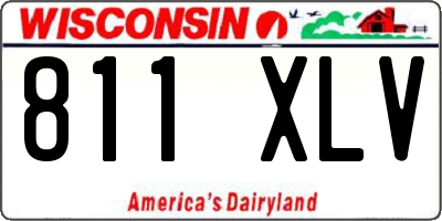 WI license plate 811XLV