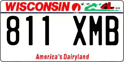 WI license plate 811XMB