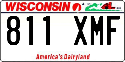 WI license plate 811XMF