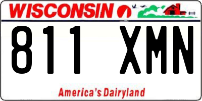 WI license plate 811XMN