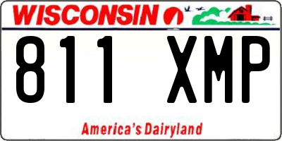 WI license plate 811XMP